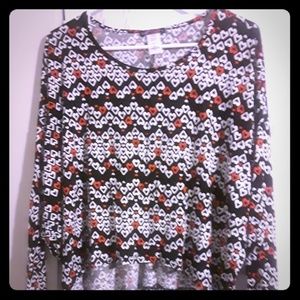 Black, White and Red shirt